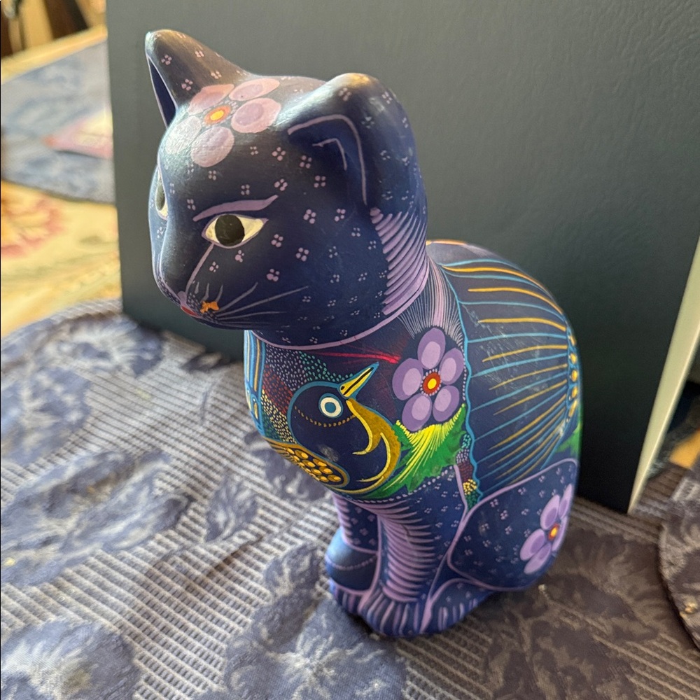 Mexican Handmade and Handpainted Cat
